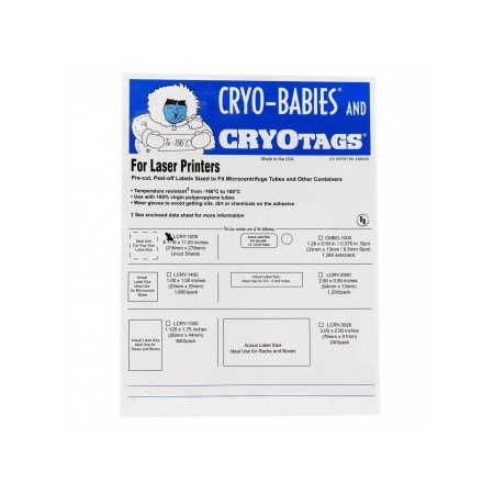 Diversified Biotech Cryo-Tags, Blank, 8.5x11, 20/pk, 20PK 247104